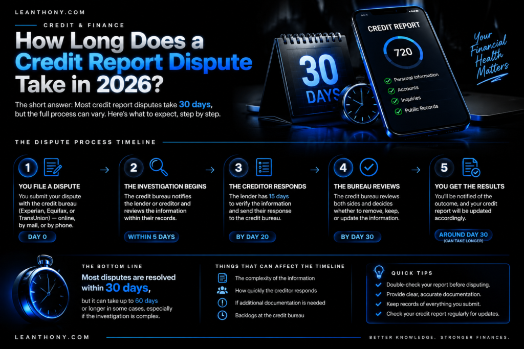 How Long Does a Credit Report Dispute Take in 2026? Current image: Leanthony Stephens explains how long does a credit dispute take